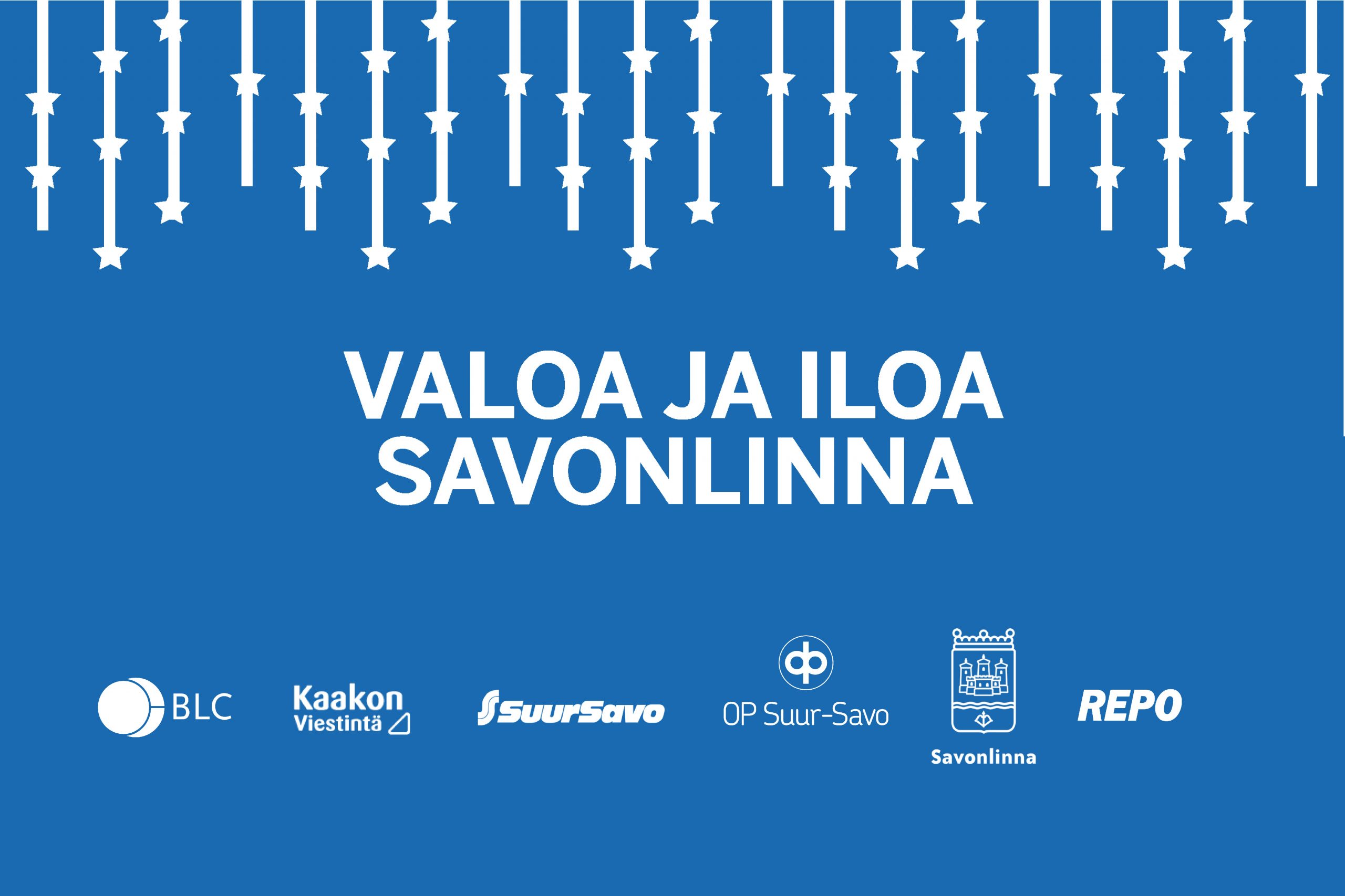 Kiitos vuoden 2021 jouluvaloista - Sakke ry - Savonlinnan kaupunkikeskustan  kehittämisyhdistys